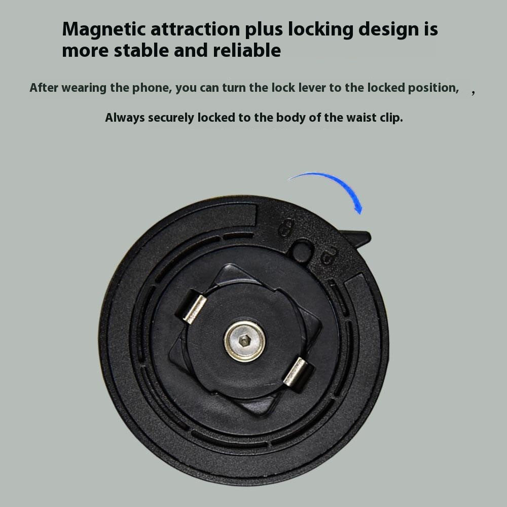 Phone Belt Clip with Round Adhesive Patch, Universal Sport Cell Phone Belt Holder