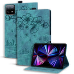 For Xiaomi Pad 7 Case Flip Stand Leather Phone Cover Cherry Blossom Cat Imprinted