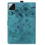 For Xiaomi Pad 7 Case Flip Stand Leather Phone Cover Cherry Blossom Cat Imprinted