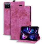 For Xiaomi Pad 7 Case Flip Stand Leather Phone Cover Cherry Blossom Cat Imprinted