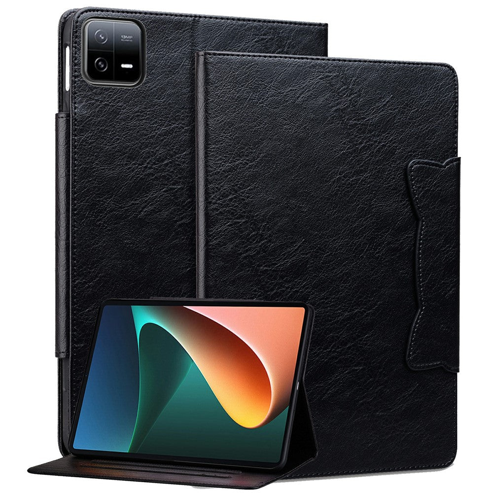 For Xiaomi Pad 7 Case Cat Buckle Closure Leather Protective Stand Cover
