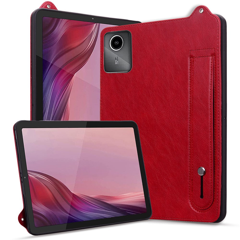 Fodral till Lenovo Tab M11 / Tab K11 Handrem Stöd Läder Surfplatta Skydd
