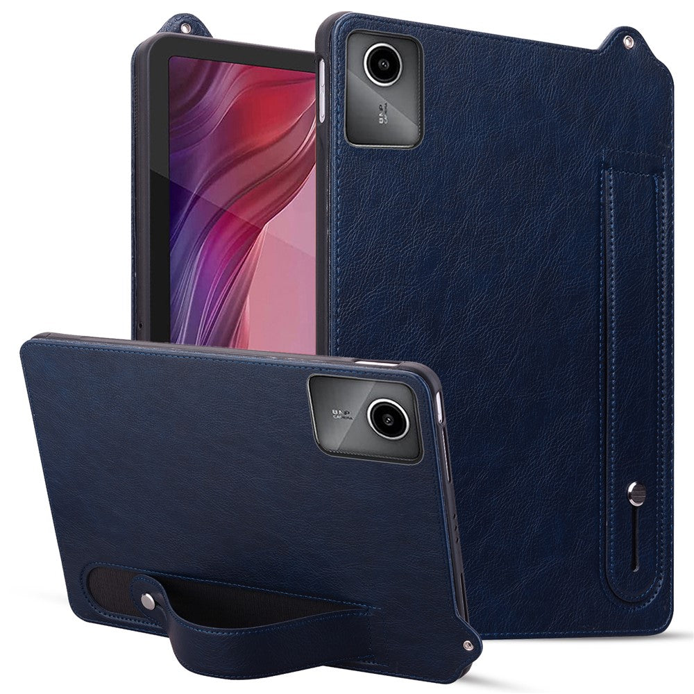 Fodral till Lenovo Tab M11 / Tab K11 Handrem Stöd Läder Surfplatta Skydd