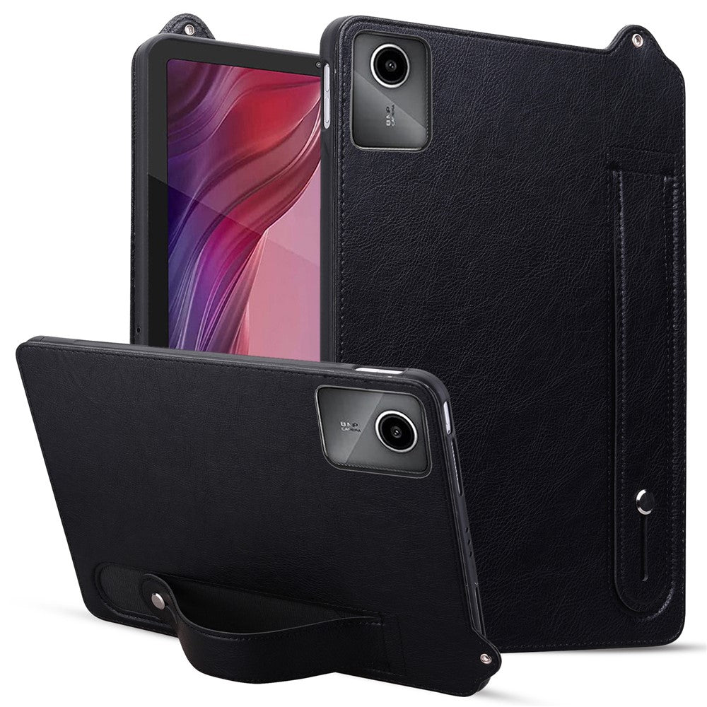 Fodral till Lenovo Tab M11 / Tab K11 Handrem Stöd Läder Surfplatta Skydd