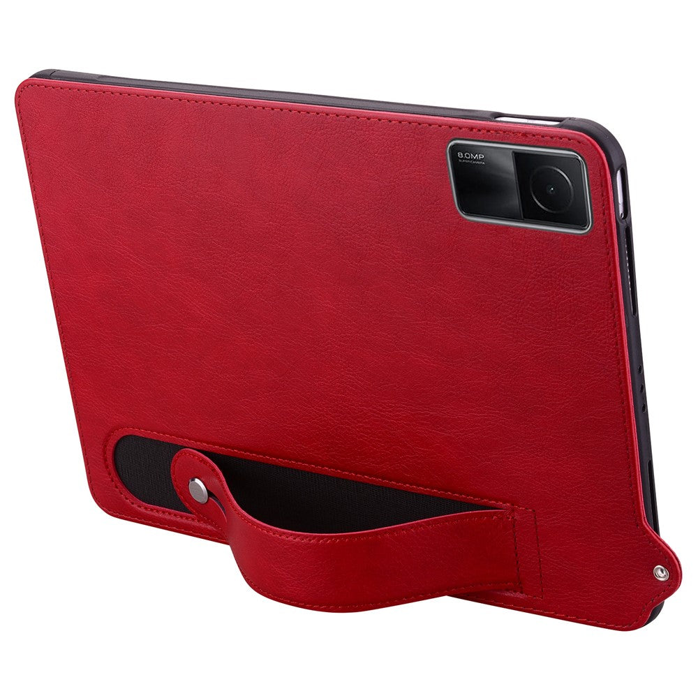 For Xiaomi Redmi Pad SE Case Hand Strap Kickstand Leather Tablet Cover