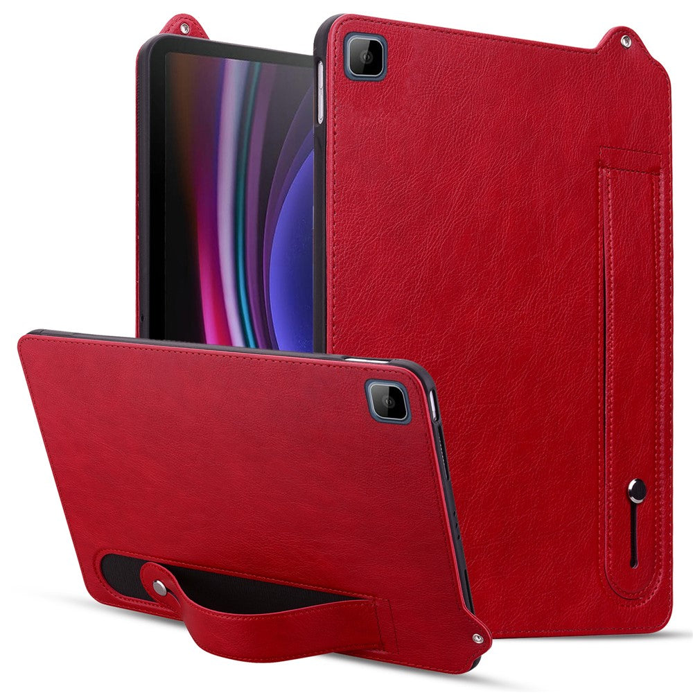 Tablet Case For Honor Pad X8 / Pad X8 Lite / Pad 6 10.1-inch / Huawei Enjoy Tablet 2 Hand Strap Kickstand Leather Cover