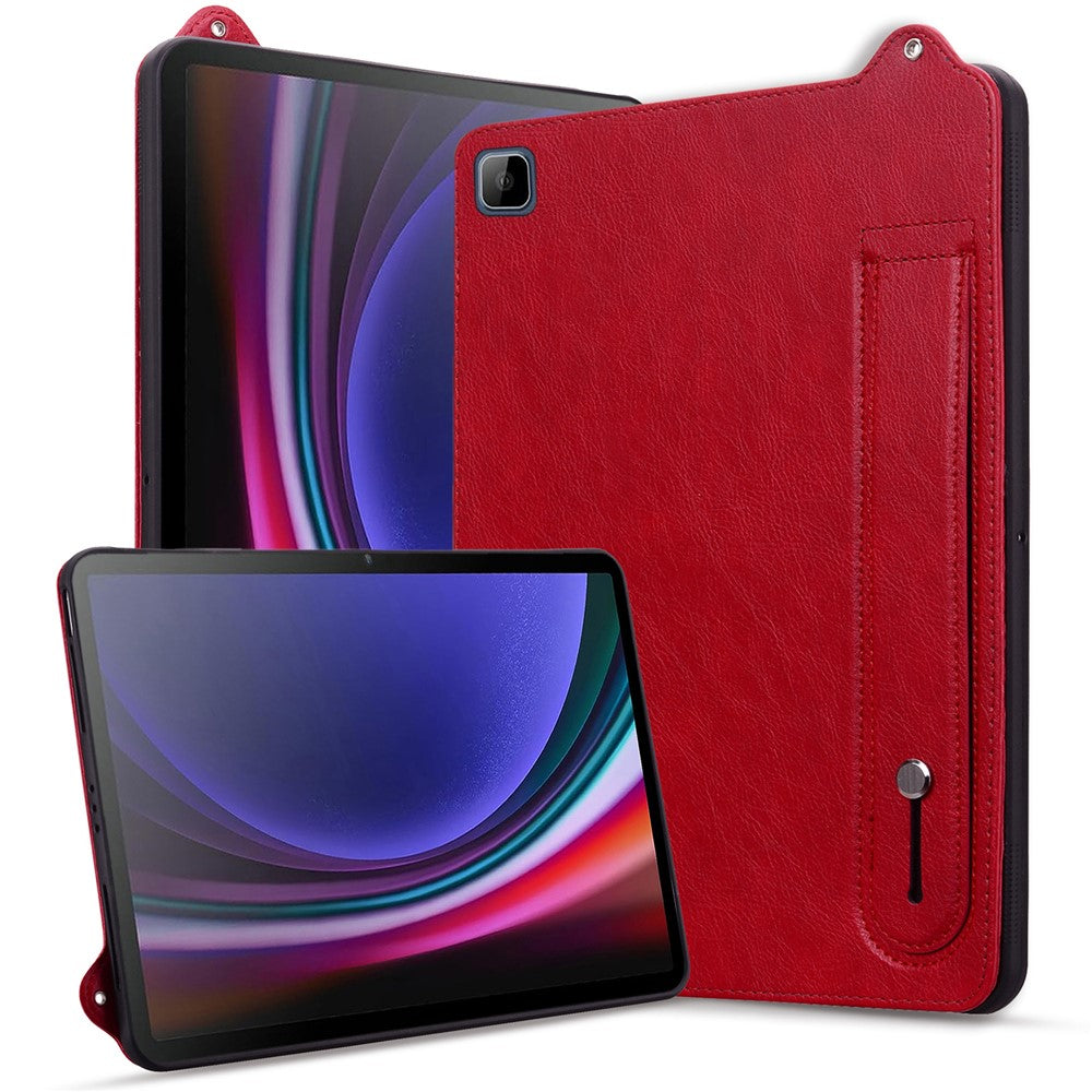 Tablet Case For Honor Pad X8 / Pad X8 Lite / Pad 6 10.1-inch / Huawei Enjoy Tablet 2 Hand Strap Kickstand Leather Cover