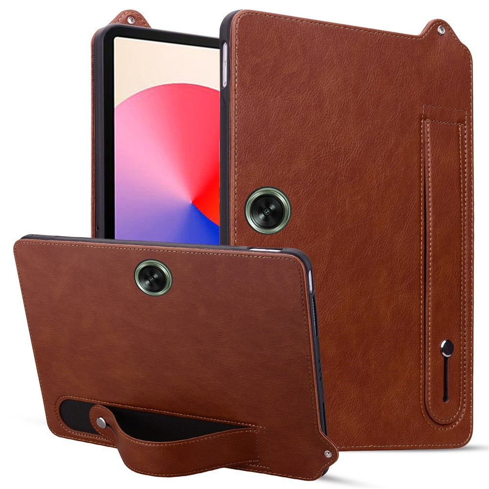 For OnePlus Pad Go / Oppo Pad Air 2 Case Hand Strap Kickstand Leather Tablet Cover