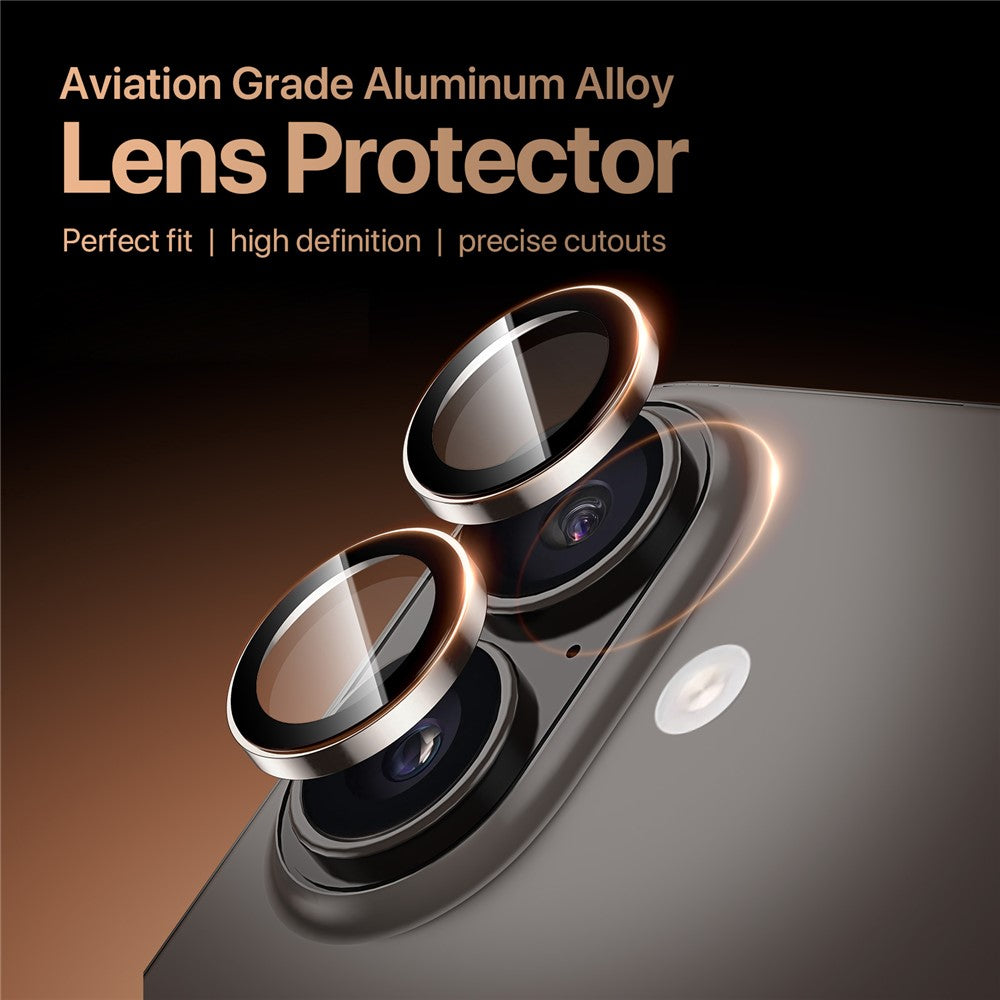 DUX DUCIS For iPhone 16 Plus / iPhone 16 Camera Lens Protector HAWK Series Tempered Glass Lens Protector