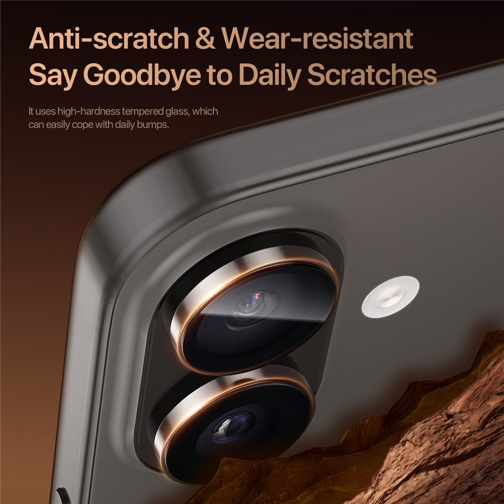 DUX DUCIS For iPhone 16 Plus / iPhone 16 Camera Lens Protector HAWK Series Tempered Glass Lens Protector