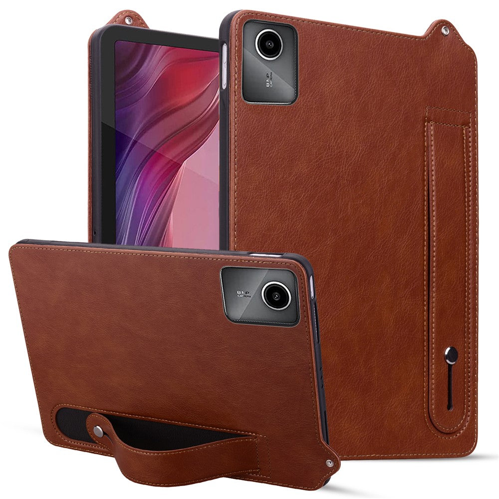 For Lenovo Xiaoxin Pad 11 2025 / Tab K11 Gen 2 TB336 / Idea Tab / Tab M11 Case Hand Strap Kickstand Leather Tablet Cover