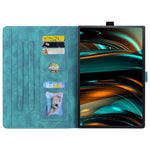 For Lenovo Xiaoxin Pad 11 2025 / Tab K11 Gen 2 TB336 / Idea Tab / Tab M11 Case Card Slots Leather Tablet Stand Folio Cover Flower Cat