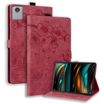 For Lenovo Xiaoxin Pad 11 2025 / Tab K11 Gen 2 TB336 / Idea Tab / Tab M11 Case Card Slots Leather Tablet Stand Folio Cover Flower Cat