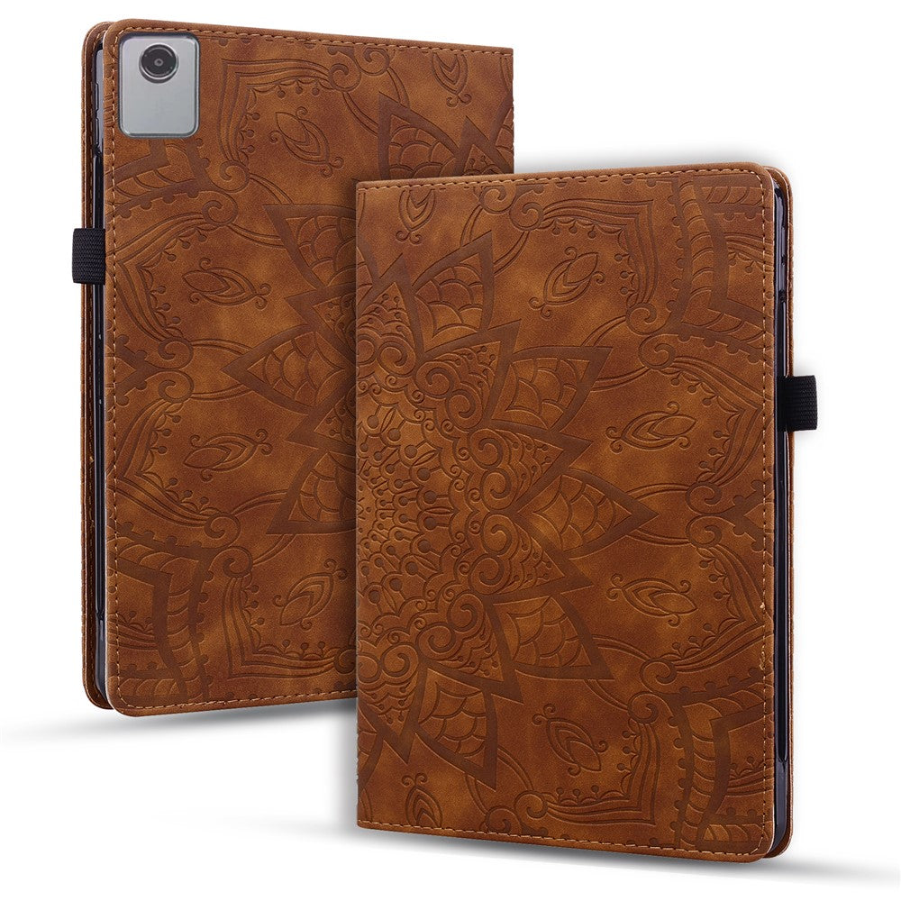 For Lenovo Xiaoxin Pad 11 2025 / Tab K11 Gen 2 TB336 / Idea Tab / Tab M11 Tablet Case Card Slots Leather Cover Flower Pattern