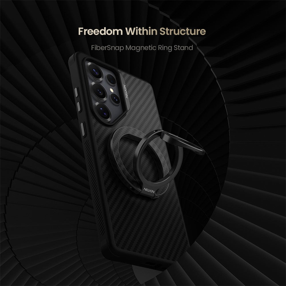 NILLKIN Magnetic Ring Kickstand Slim Aramid Fiber Aerospace Aluminum Multi Angle Adjustable Holder
