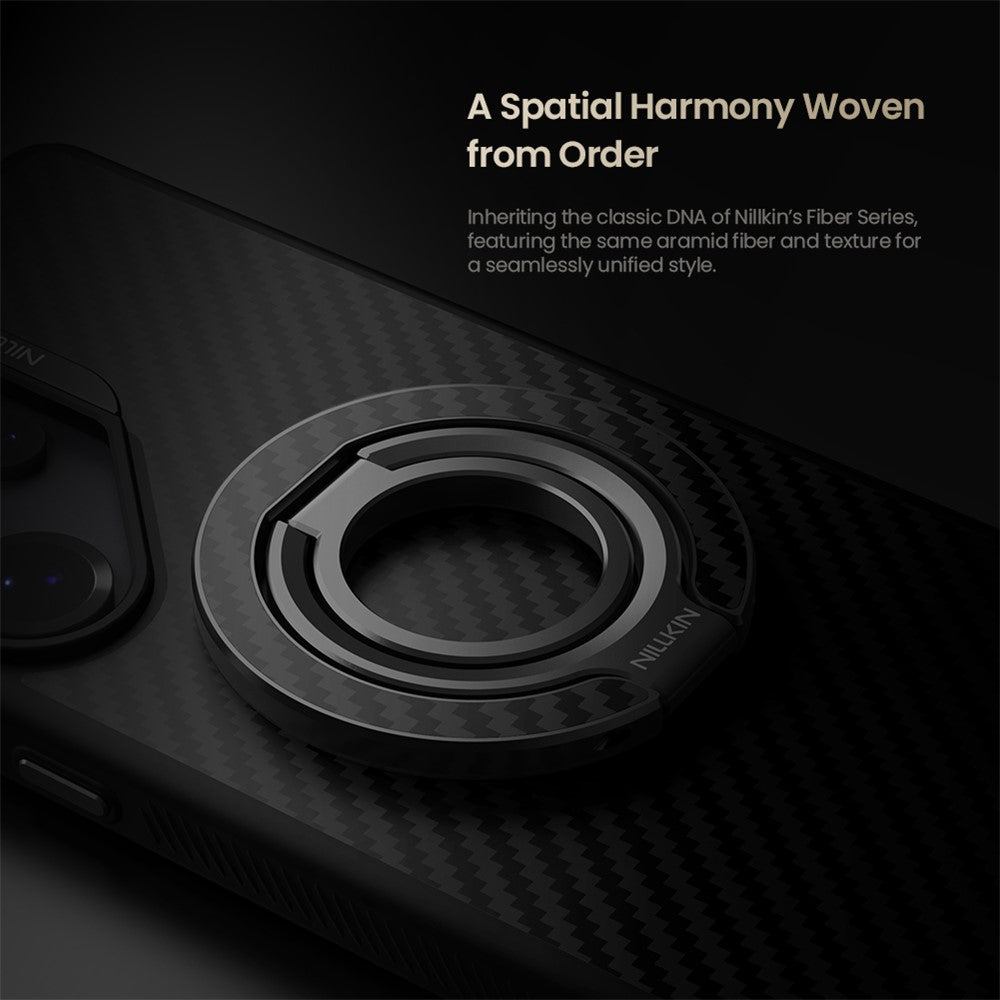 NILLKIN Magnetic Ring Kickstand Slim Aramid Fiber Aerospace Aluminum Multi Angle Adjustable Holder