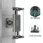 QB01 Universal Wall Mount Holder 4.7-15 Inch Phone Tablet 360 Degree Rotation Kitchen Bathroom Bracket