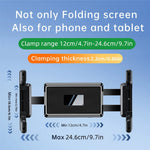 QB01 Universal Wall Mount Holder 4.7-15 Inch Phone Tablet 360 Degree Rotation Kitchen Bathroom Bracket