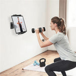 QB01 Universal Wall Mount Holder 4.7-15 Inch Phone Tablet 360 Degree Rotation Kitchen Bathroom Bracket
