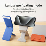 DO AS YOU WISH Foldable Square Magnetic Phone Stand with Card Holder 30-90° Adjustable Phone Desktop Holder Rotary with Magnetic Plate