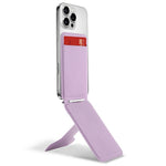 DO AS YOU WISH Foldable Square Magnetic Phone Stand with Card Holder 30-90° Adjustable Phone Desktop Holder Rotary with Magnetic Plate