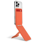 DO AS YOU WISH Foldable Square Magnetic Phone Stand with Card Holder 30-90° Adjustable Phone Desktop Holder Rotary with Magnetic Plate