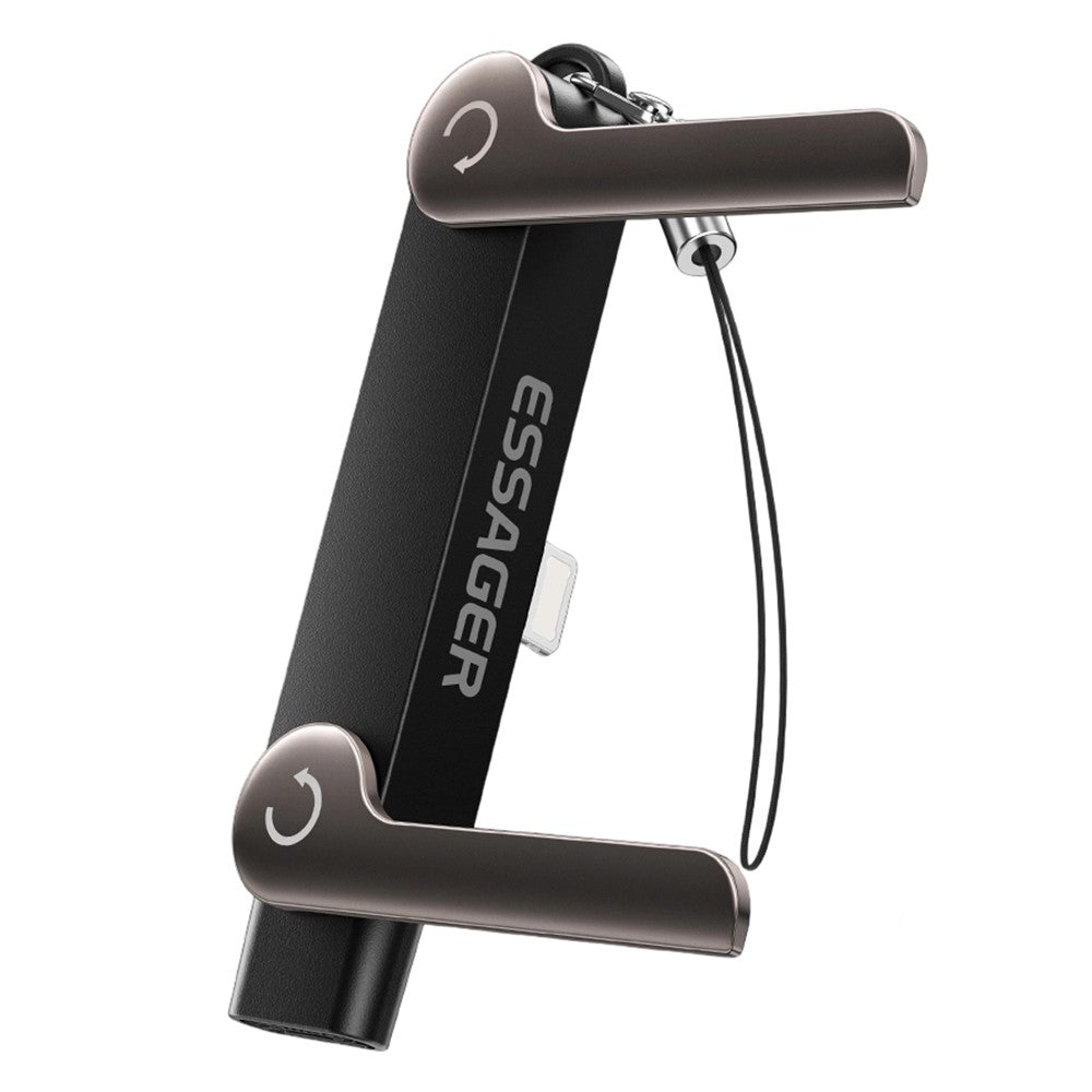 ESSAGER Type-C to iP (5-14) Adapter with Stand 90° L-Shape 240W Fast Charging Converter