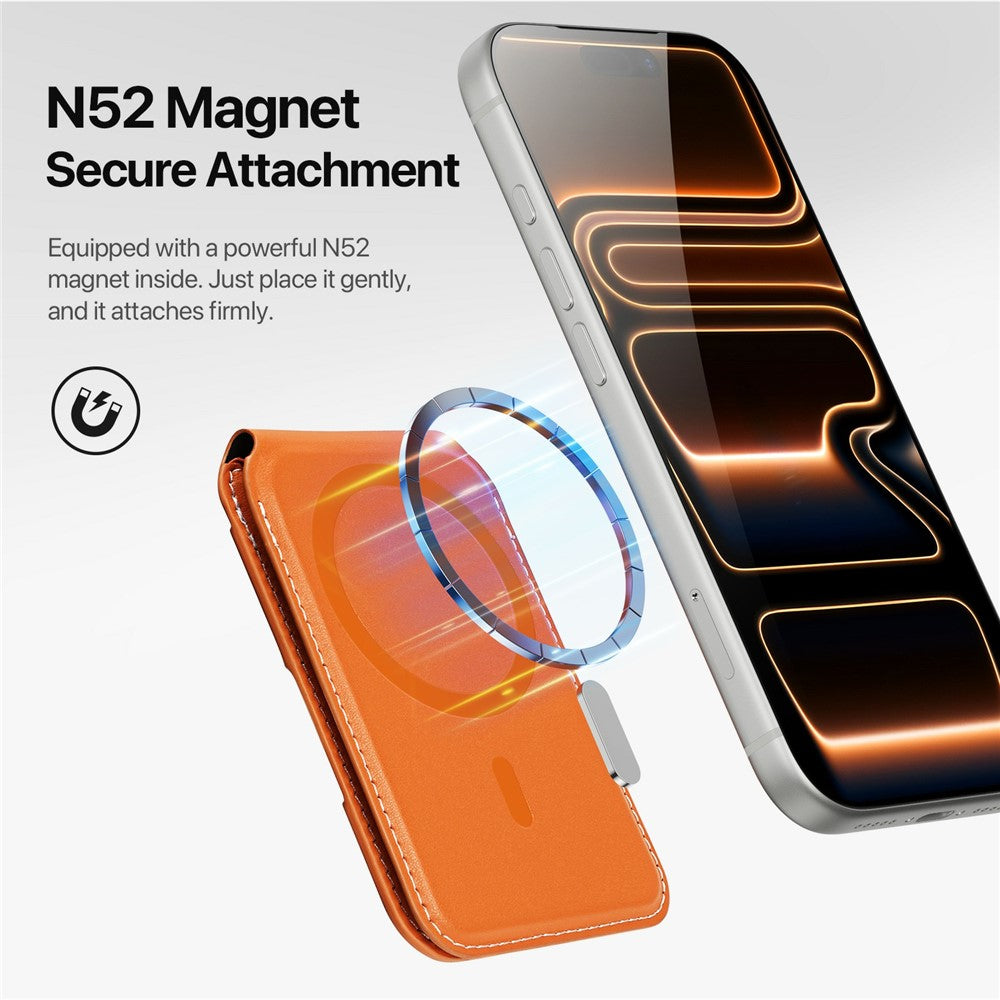 DUX DUCIS PAPO Magnetisk Korthållare med Ställ RFID - Orange
