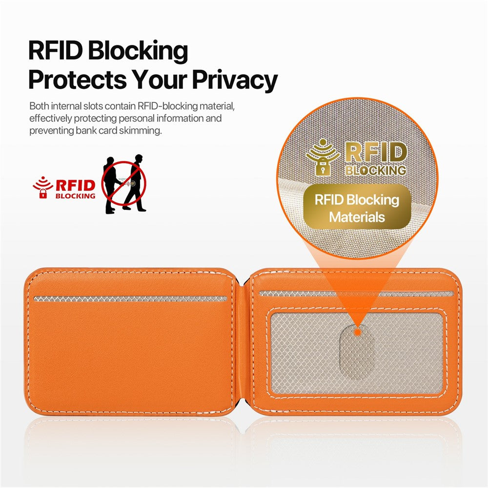 DUX DUCIS PAPO Magnetisk Korthållare med Ställ RFID - Orange