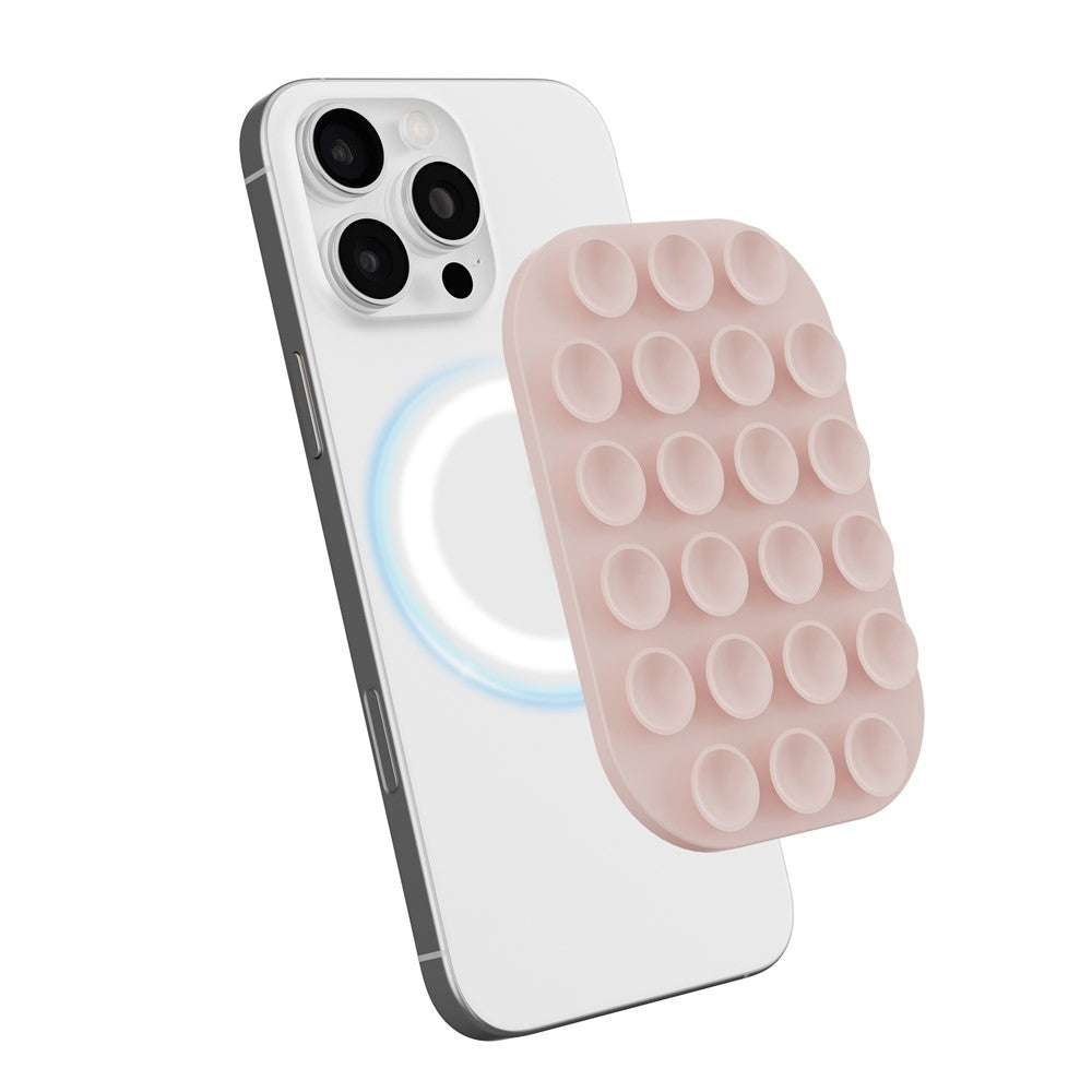 Magnetic Suction Cup Phone Mount Compatible with MagSafe Case Wall Stand Square Anti-Slip Holder