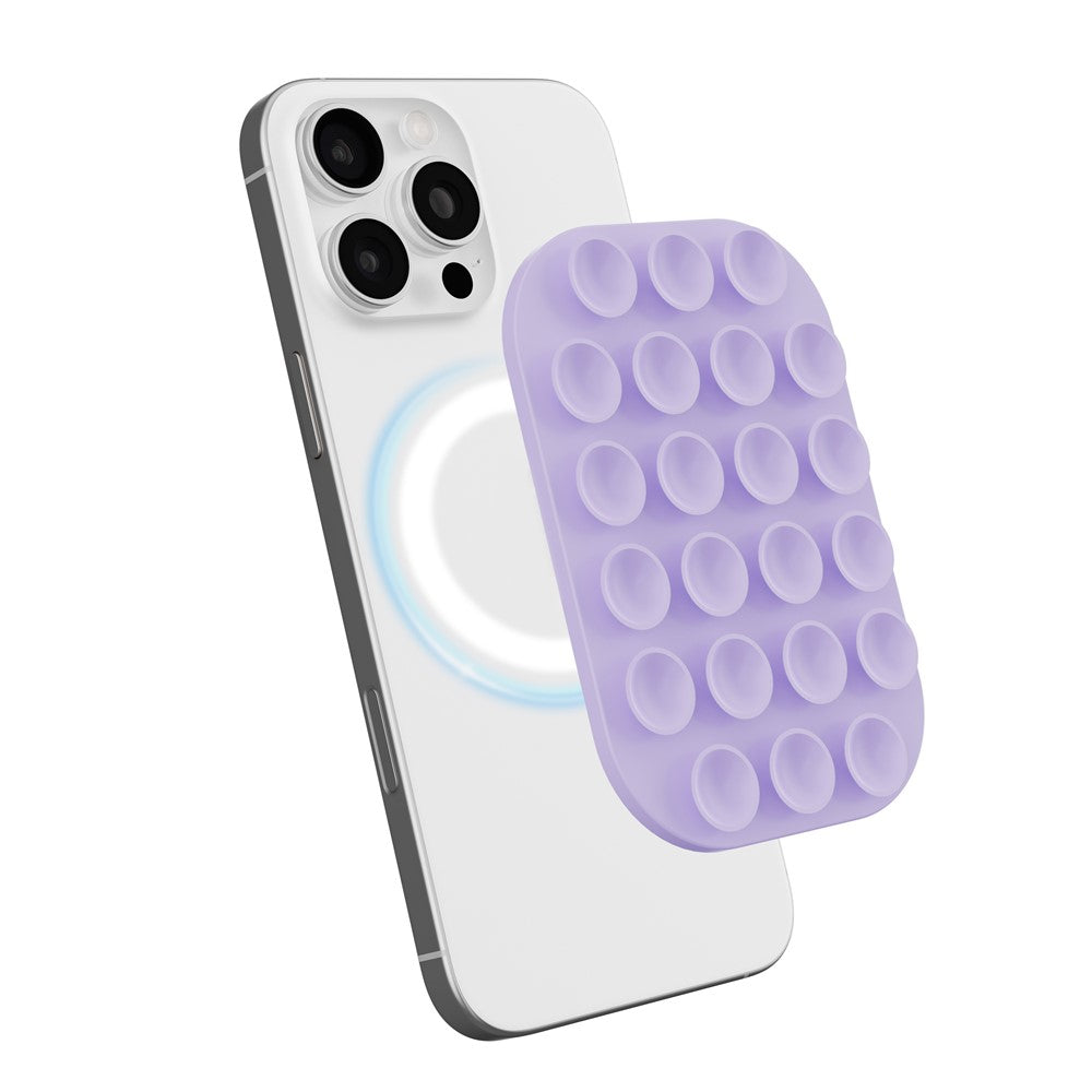 Magnetic Suction Cup Phone Mount Compatible with MagSafe Case Wall Stand Square Anti-Slip Holder