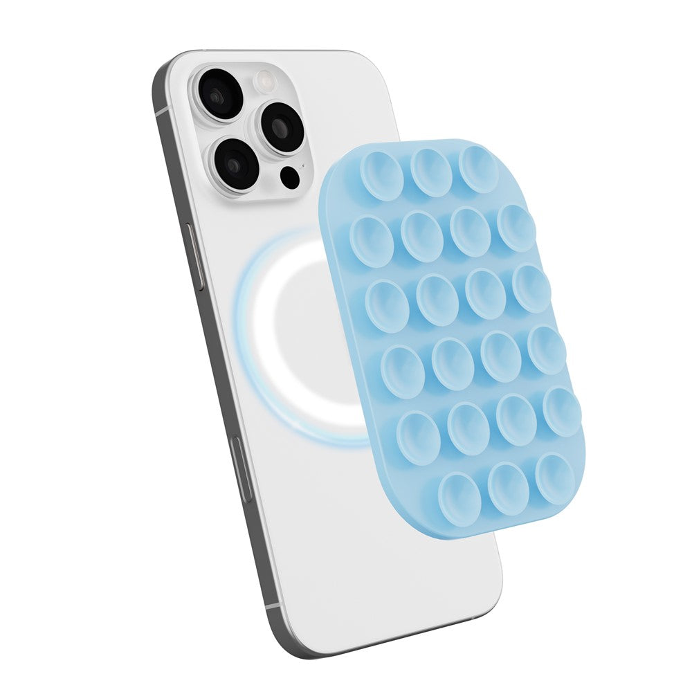 Magnetic Suction Cup Phone Mount Compatible with MagSafe Case Wall Stand Square Anti-Slip Holder