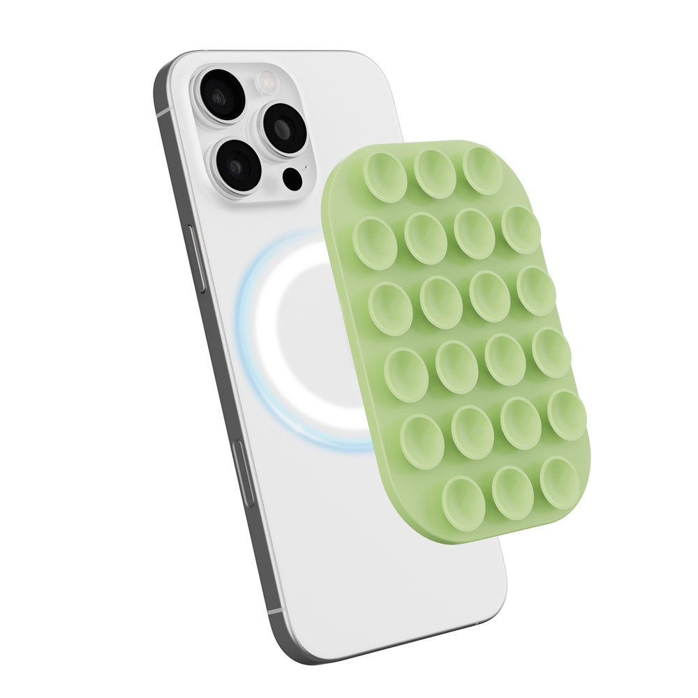 Magnetic Suction Cup Phone Mount Compatible with MagSafe Case Wall Stand Square Anti-Slip Holder
