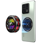 K31 Clip-on magnetisk telefonkøler med AI-temperaturstyring, 3-trins RGB-køleblæser med digitalt display