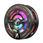 K28 2-in-1 Wireless Charger Phone Cooler 15W Magnetic Charging Cooling Fan with Digital Display for Gaming