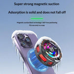 K28 2-in-1 Wireless Charger Phone Cooler 15W Magnetic Charging Cooling Fan with Digital Display for Gaming