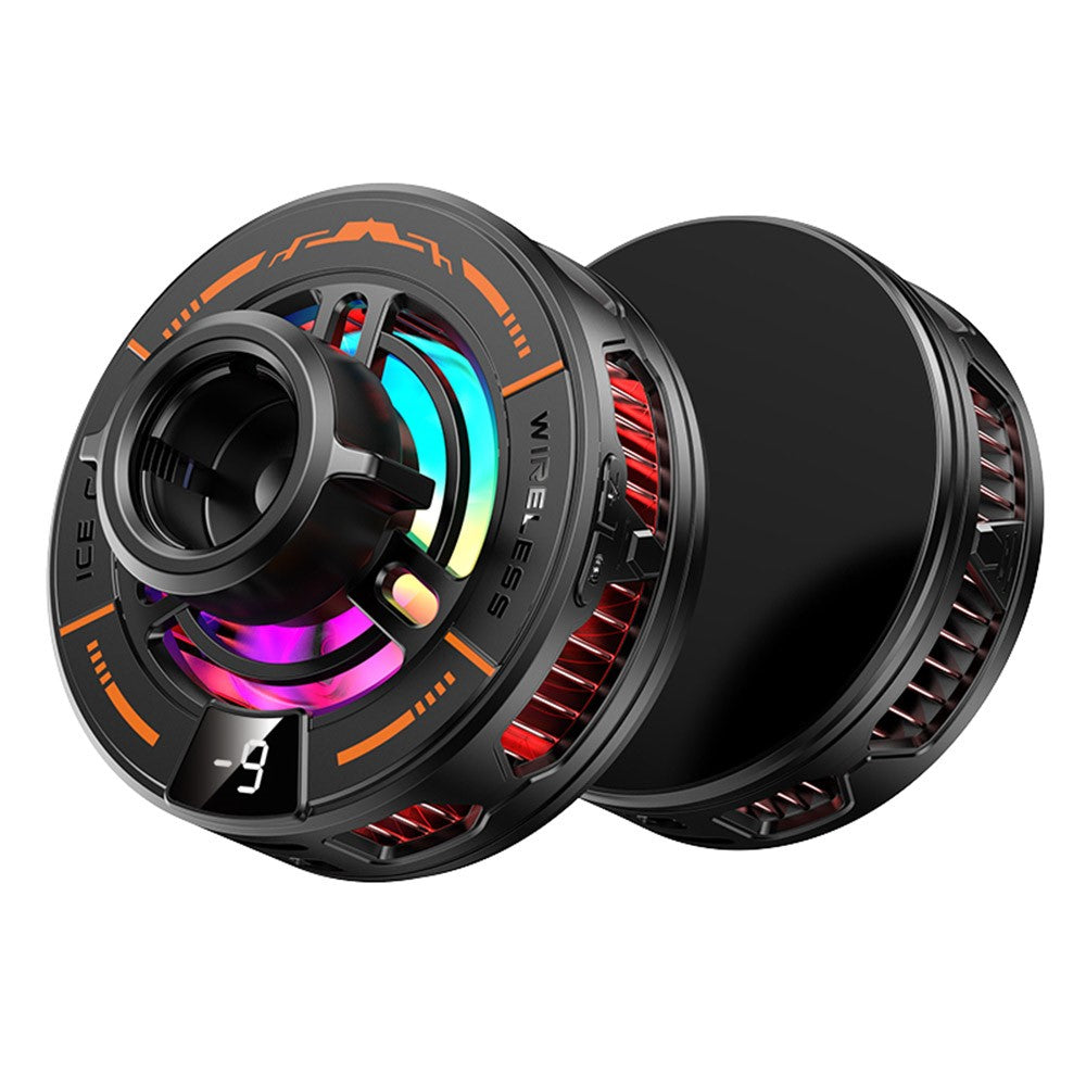K29 Wireless Charger Cooling Heat Sink 15W Fast Charging 2-in-1 Magnetic Phone Cooler for Gaming