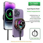 K29 Wireless Charger Cooling Heat Sink 15W Fast Charging 2-in-1 Magnetic Phone Cooler for Gaming