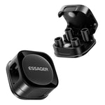 ESSAGER ES-ZL01 Magnetic Cable Organizer Desk Cord Holder with Strong Adhesive Backing 4 Rollers Wire Management Clip Keeper