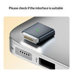 AP2-100T Magnetisk opladningsadapter, Type-C-hunstik til MagSafe 2-hanstik, 100W PD-hurtigopladerkonverter til MacBook Pro/Air (2012-2015)