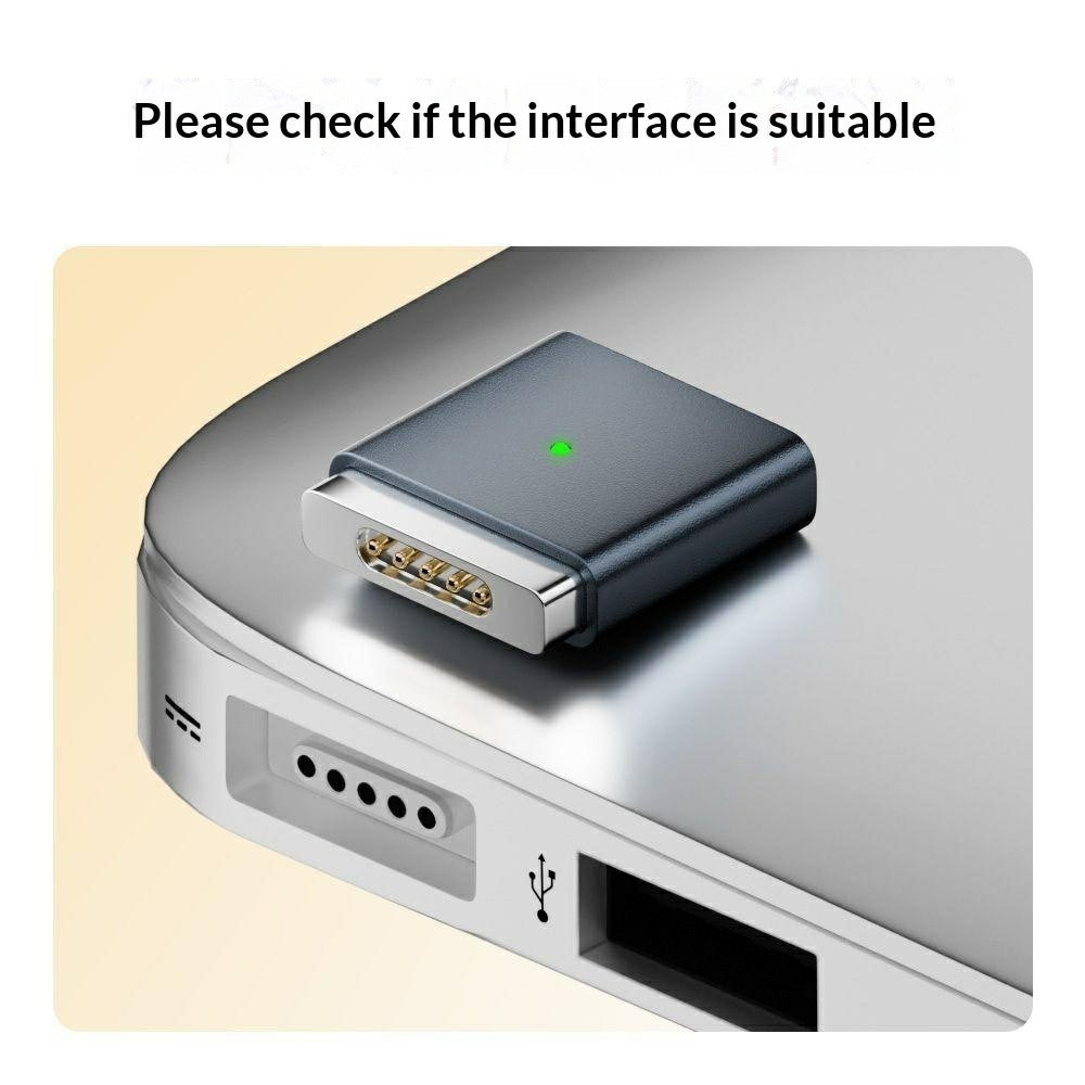 AP2-100T Magnetisk opladningsadapter, Type-C-hunstik til MagSafe 2-hanstik, 100W PD-hurtigopladerkonverter til MacBook Pro/Air (2012-2015)