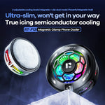 REMAX RT-F13 Magnetic Clamp Phone Cooler 3-Speed Adjustable Semiconductor Cooling Fan for Gaming