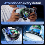 REMAX RT-F13 Magnetic Clamp Phone Cooler 3-Speed Adjustable Semiconductor Cooling Fan for Gaming