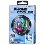REMAX RT-F13 Magnetic Clamp Phone Cooler 3-Speed Adjustable Semiconductor Cooling Fan for Gaming