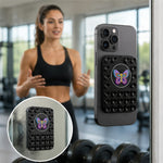 Butterfly Pattern Magnetic Suction Cup Phone Mount Compatible with MagSafe Case Silicone Sticky Grip Holder