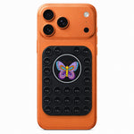 Butterfly Pattern Magnetic Suction Cup Phone Mount Compatible with MagSafe Case Silicone Sticky Grip Holder
