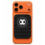 Football Pattern Magnetic Suction Cup Phone Mount Compatible with MagSafe Case Silicone Sticky Grip Holder