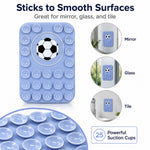 Football Pattern Magnetic Suction Cup Phone Mount Compatible with MagSafe Case Silicone Sticky Grip Holder