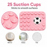 Football Pattern Magnetic Suction Cup Phone Mount Compatible with MagSafe Case Silicone Sticky Grip Holder