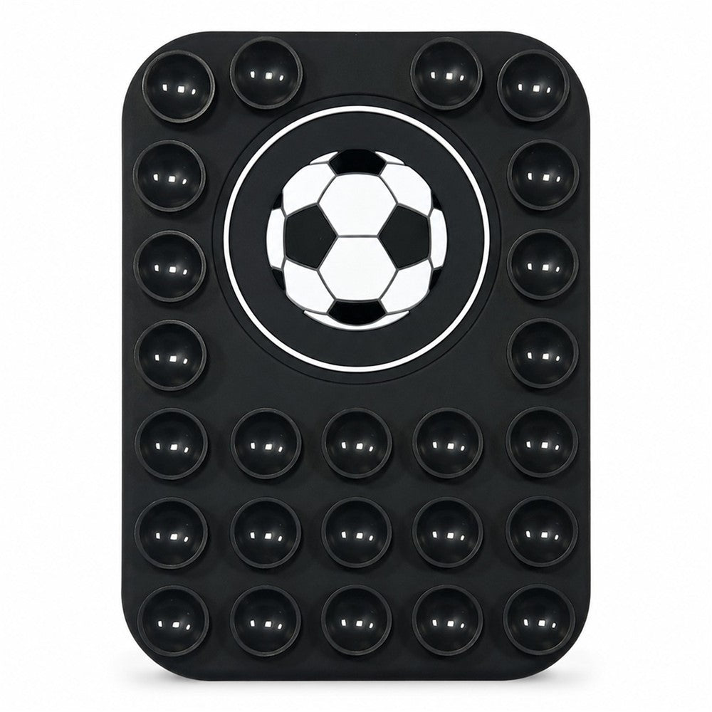 Football Pattern Magnetic Suction Cup Phone Mount Compatible with MagSafe Case Silicone Sticky Grip Holder